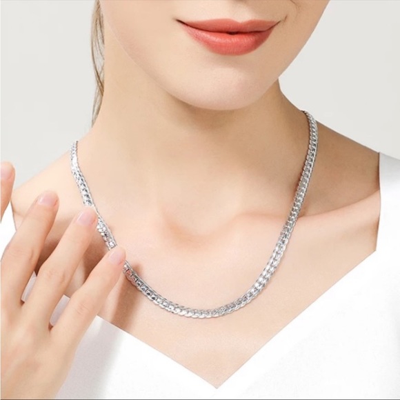 New Unisex 925 Sterling Silver 5MM Snake Necklace - Picture 5 of 6